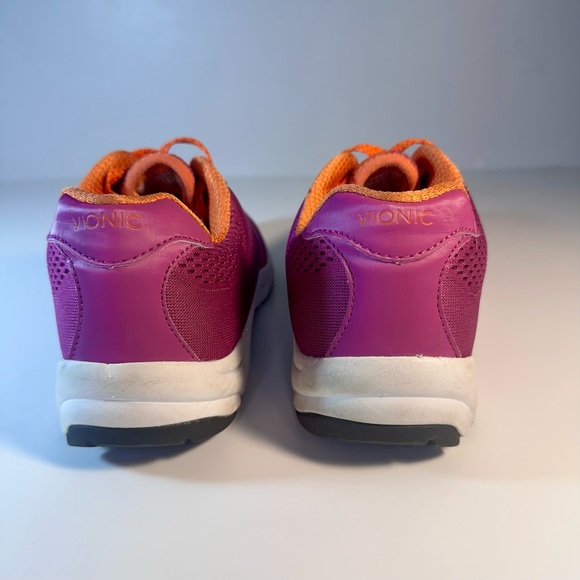 Vionic Women's Purple and Orange Athletic Lace-up Comfort walking shoes  Size 8 - Picture 3 of 8